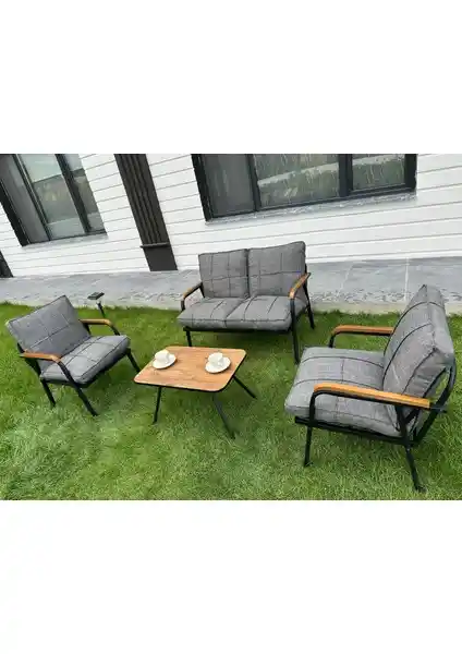 Dekoroom 2+1+1 Zen Bahçe Takımı: Dayanıklı ve Şık Dış Mekan Oturma Grubu