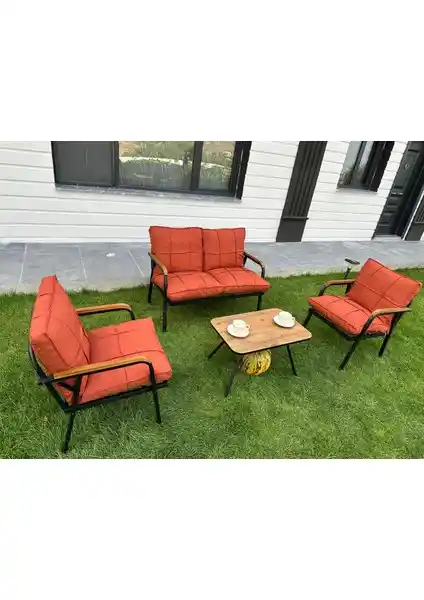 Dekoroom 2+1+1 Zen Bahçe Takımı: Şık ve Dayanıklı Dış Mekan Oturma Grubu