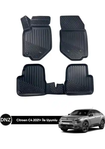 Dnz Citroen C4 X 3D Havuzlu Paspas 2021 ve Sonrası Modeller İçin Dayanıklı ve Estetik Koruma