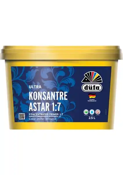 Düfa İç Cephe 1/7 Konsantre Astar: Yüzeyleri Güçlendiren ve Boya Performansını Artıran Çözüm