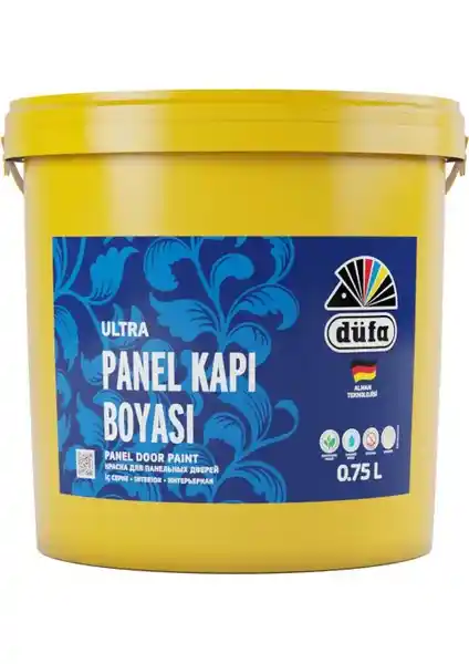 Düfa İç Cephe Panel Kapı Boyası Beyaz 0.75 L - Yüksek Kalite ve Estetik İç Mekan Uygulaması