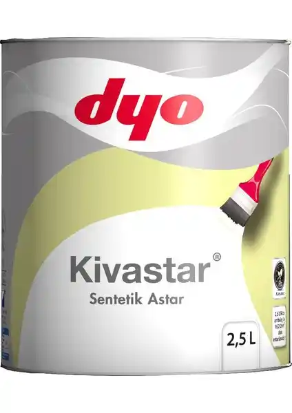 Dyo Kivastar 2,5 Litre Beyaz Astarlama Boyası Yüksek Performans ve Dayanıklılık İçin