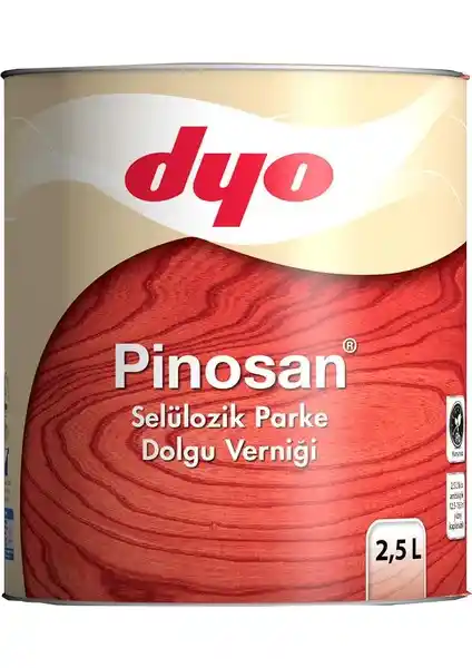 Dyo Pinosan Selülozik Parke Dolgu Verniği 2,5 L: Ahşap Zeminler İçin Kaliteli Çözüm