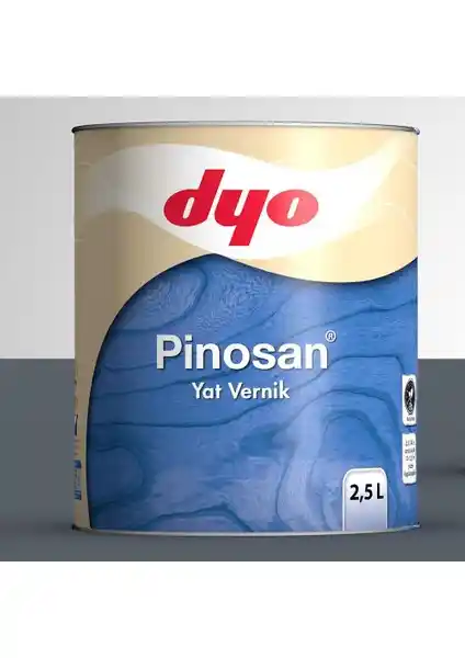 Dyo Pinosan Yat Verniği 2,5 Litre Şeffaf: Uzun Ömürlü Ahşap Koruma ve Estetik Sağlar