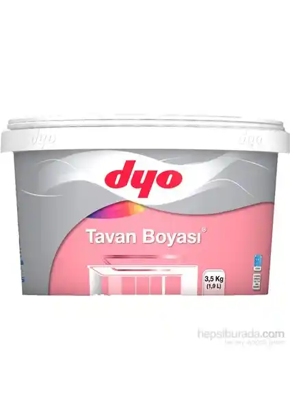 Dyo Tavan Boyası 3,5 Kg Beyaz: Yüksek Kapatıcılık ve Kolay Uygulama İçin Uygun