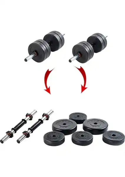 Ecgspor 20 KG Dambıl Seti ve Fitset 48 kg Z Barlı Halter Seti Karşılaştırması