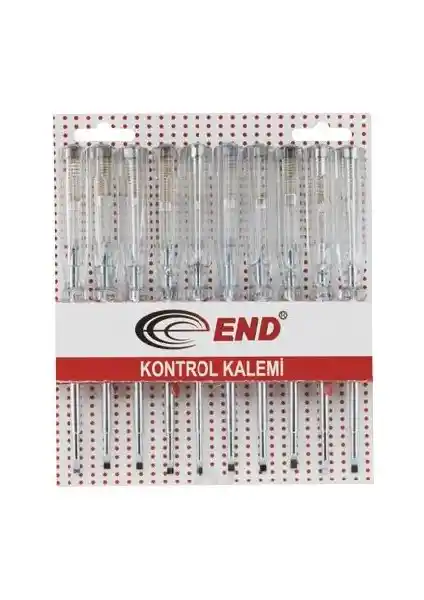 Elektrik Testleri İçin End Elektrik Çelik Uçlu Kontrol Kalemi Düz Modeli Güvenilir Kullanım