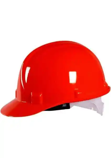 Ennalbur Kırmızı Baret CE Belgeli TS 2479 Standart Güvenlik ve Konfor Sağlayan Koruyucu Kask