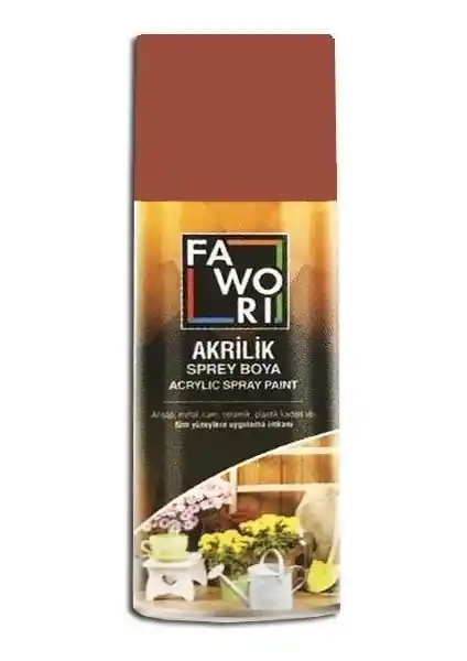 Fawori Akrilik Sprey Boya 400 ml Kahve - Yüksek Kalite ve Dayanıklılık Sağlar
