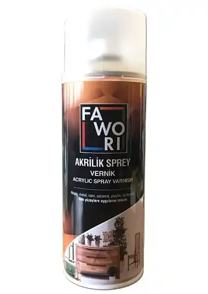 Fawori Akrilik Sprey Vernik Parlak 400 Ml: Dayanıklı ve Estetik Koruma İçin Uygun Seçenek