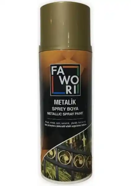 Fawori Altın Yalız Akrilik Sprey Boya 400 ml Dekorasyon ve Yenileme Projeleri İçin