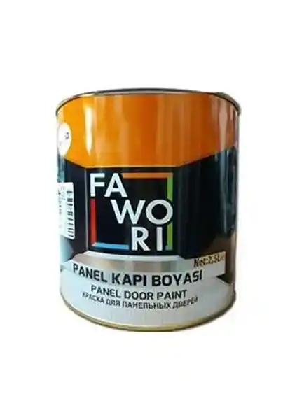 Fawori Panel Amerikan Kapı Boyası 0.75L yüksek örtücülük ve dayanıklılık sağlayan iç mekan boyası