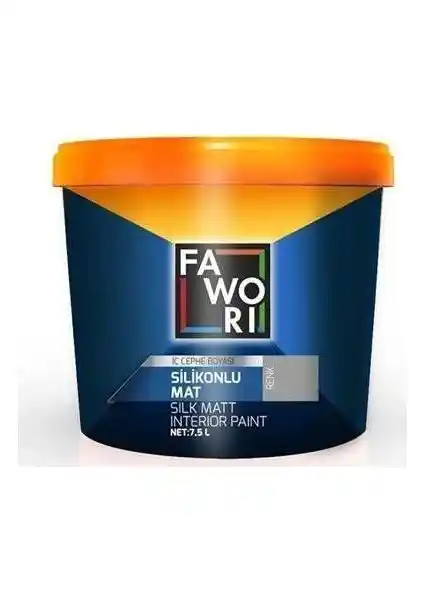 Fawori Silikonlu Mat İç Cephe Boyası 24 Kg: Estetik ve Dayanıklılık Sunan Çözüm