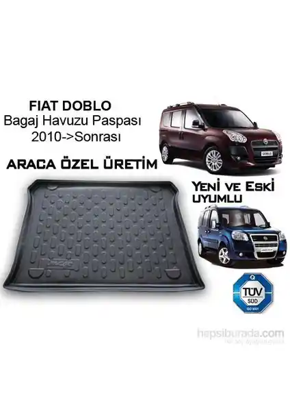 Fiat Doblo 2010 Sonrası İçin Dayanıklı ve Estetik Bagaj Havuzu Ürünü Özellikleri