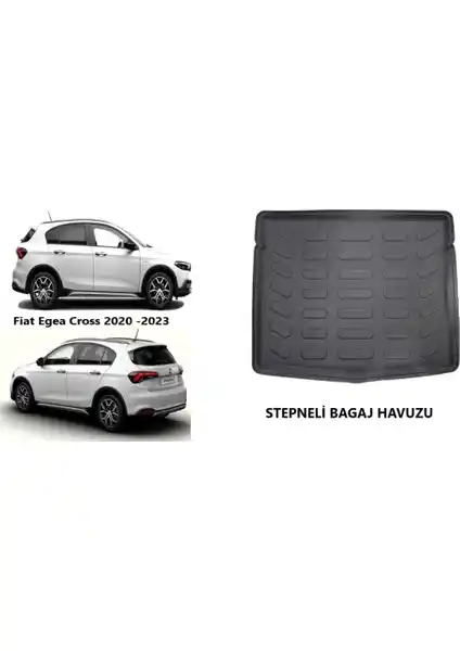 Fiat Egea Cross 2023 İçin Özel Tasarım 3D Bagaj Havuzu Güçlü ve Dayanıklı Koruma