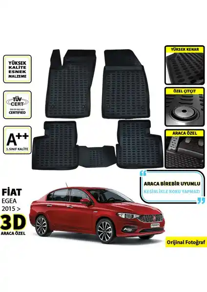 Fiat Egea İçin 3D Oto Paspas Seti: Koruma ve Konfor Sağlayan Yüksek Kaliteli Seçenek