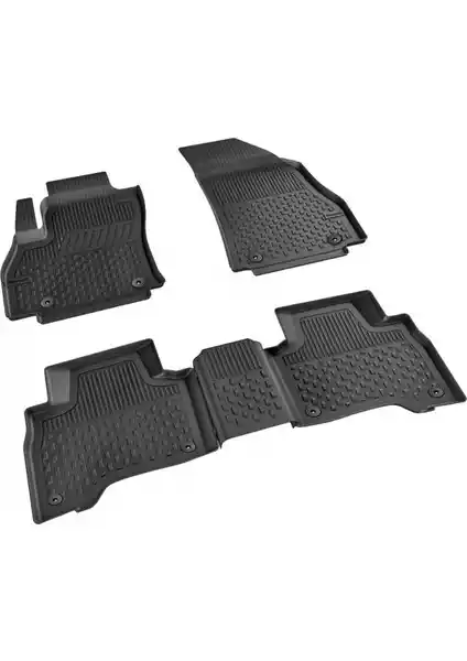 Fiat Fiorino 2020+ İçin Sahler 4,5D Siyah Paspaslar Uzun Ömürlü ve Çevre Dostu Tasarım