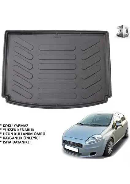 Fiat Grande Punto 3D Bagaj Havuzu: Dayanıklı ve Estetik Koruma Çözümü