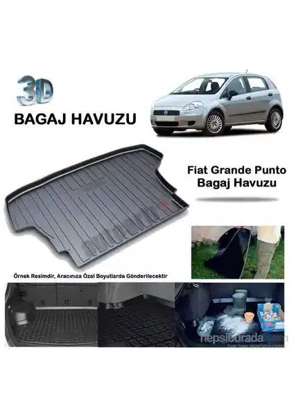Fiat Grande Punto için Dayanıklı ve Pratik Bagaj Havuzu - Koruma ve Düzenleme Çözümü