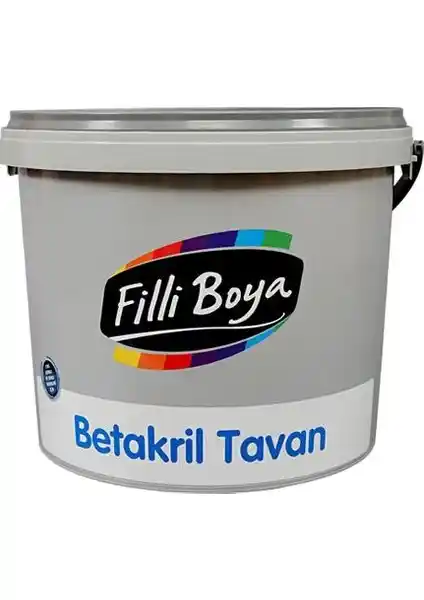Filli Boya Betakril Tavan 17,5 kg yüksek örtücülük sağlayan iç cephe astar boyası