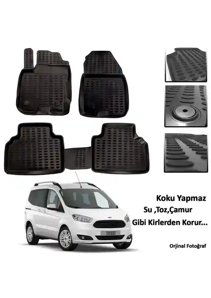 Ford Courier İçin 3D Oto Paspas Seti Çevre Dostu Koruma ve Estetik Sağlar