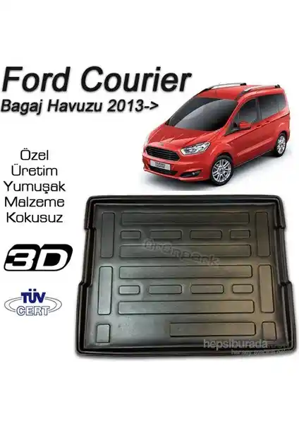 Ford Courier İçin Dayanıklı ve Estetik Bagaj Havuzu ve Paspası Ürünü