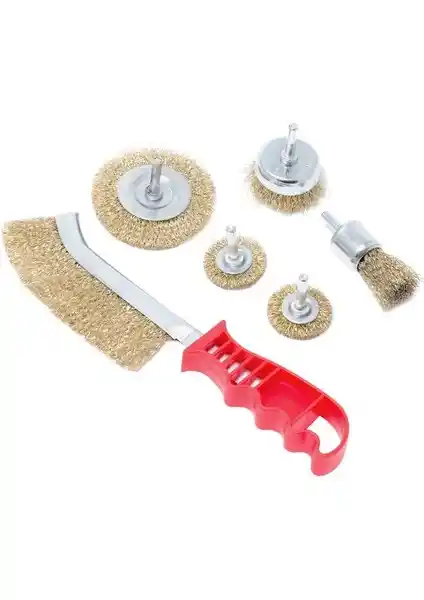 Forsage Tel Fırçe Seti 6 Parça Paslanmaz Çelik Dayanıklılık ve Çok Yönlülük Sağlar