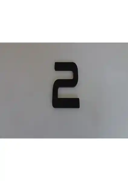 Gendec 6 cm Siyah Kapı Numarası - Dayanıklı ve Estetik Tasarım Özellikleri