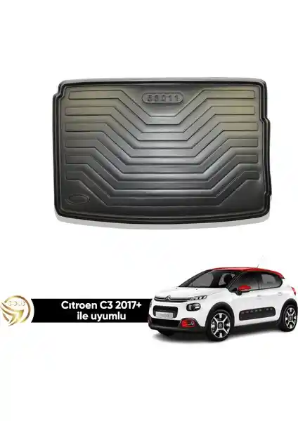 Gold Marka Citroen C3 2017 ve Sonrası Modeller İçin Özel Tasarım Bagaj Havuzu