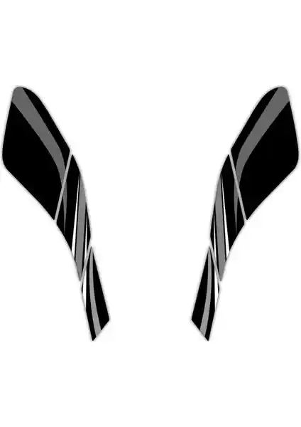 Gp Kompozit Honda PCX 125 2021-2024 Uyumlu Yan Pad Gri Motosiklet Koruma Aksesuarı