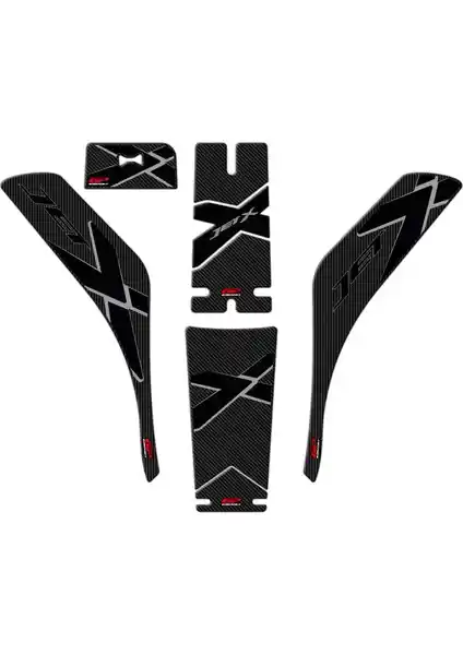 GP Kompozit SYM Jet X 125 2022-2024 Uyumlu Karbon Görünümlü Tank Pad Seti