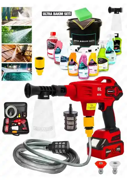 Graizer Alman 3800 Vf Akülü Portatif Yıkama Makinesi: Güçlü ve Çok Yönlü Temizlik Çözümü