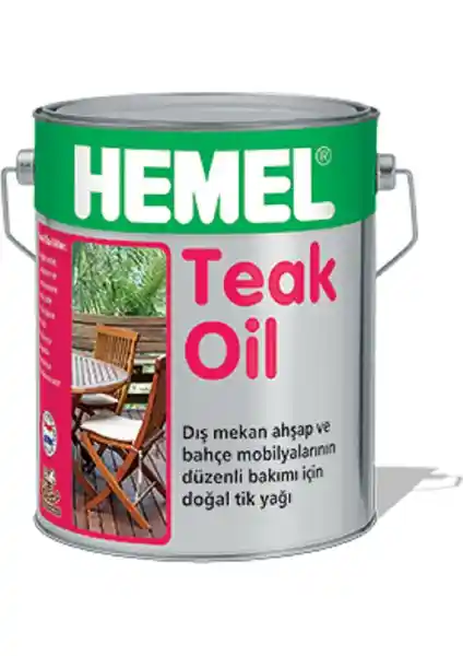 HEMEL Teak Oıl Tik Yağı ile Dış Mekan Ahşaplar İçin Güçlü Koruma ve Dayanıklılık