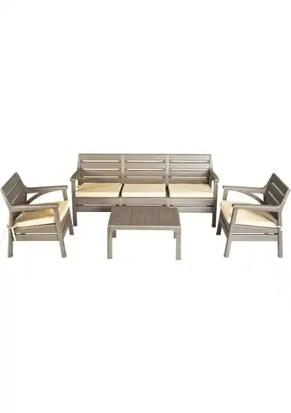 Holiday Hawai 5 Kişilik Bahçe ve Balkon Oturma Grubu Dayanıklı ve Şık Tasarım