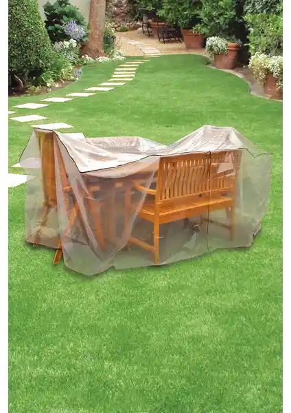 Homaks Su Geçirmez ve Şeffaf Mobilya Koruma Örtüsü ile Dış Mekan Koruması