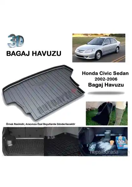 Honda Civic Sedan 2002-2006 İçin Dayanıklı ve Pratik Bagaj Havuzu Ürün Tanıtımı