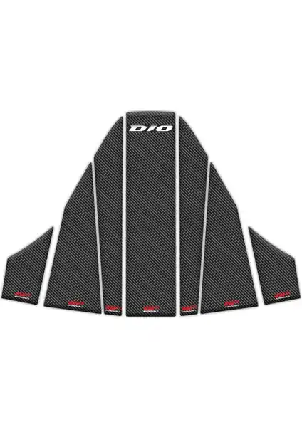 Honda Dio 2021-2024 Uyumlu Karbon Tank Pad Seti ile Motosikletinizi Koruyun ve Estetik Katın