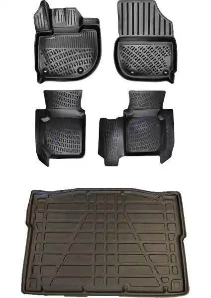 Honda HR-V 2022 ve sonrası için paspas ve bagaj havuzu seti - dayanıklı ve uyumlu ürünler