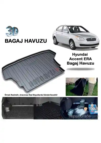 Hyundai Accent Era İçin Uygun Pratik ve Dayanıklı Bagaj Havuzu Çözümü