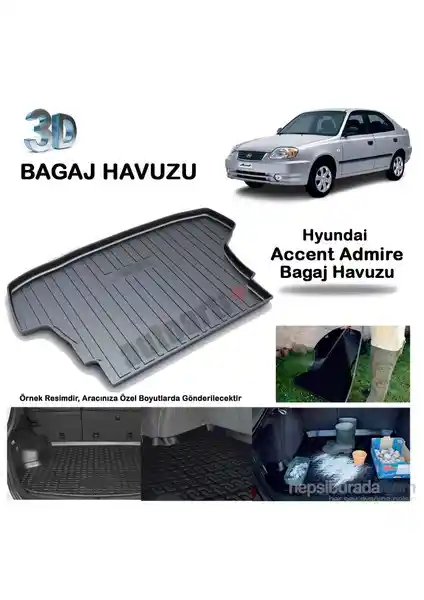 Hyundai Accent için Autoarti Bagaj Havuzu Pratik ve Dayanıklı Koruma Çözümü