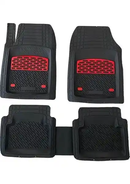 Hyundai Bayon 2023 İçin Dayanıklı ve Estetik Kırmızı Havuzlu Paspas Seti