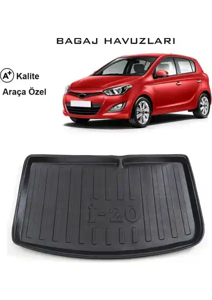 Hyundai i20 3D Bagaj Havuzu 2009-2014 için dayanıklı ve estetik koruma çözümü
