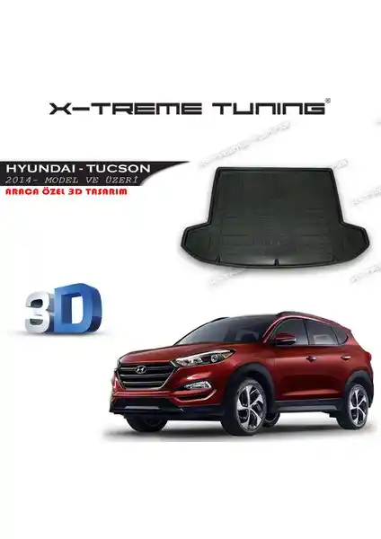 Hyundai Tucson İçin Dayanıklı ve Estetik 3D Tasarımlı Bagaj Havuzu Ürünü