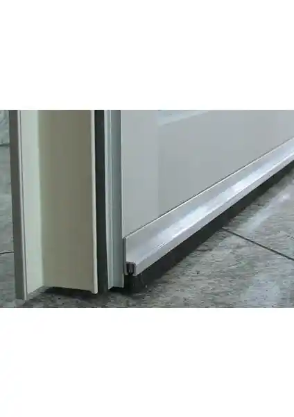 Iceavm 90 cm Alüminyum H Tipi Kapı Altı Fırçası Böcek ve Toz Engelleyici