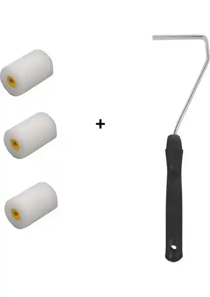 İzmir Fırça 5 cm Sünger Rulo Seti ile Boyama İşlemlerinizde Yüksek Performans