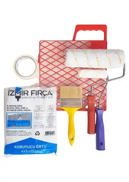 İzmir Fırça Marmara Boyacı Seti 20 cm Profesyonel ve Çok Fonksiyonlu Boyama Araçları