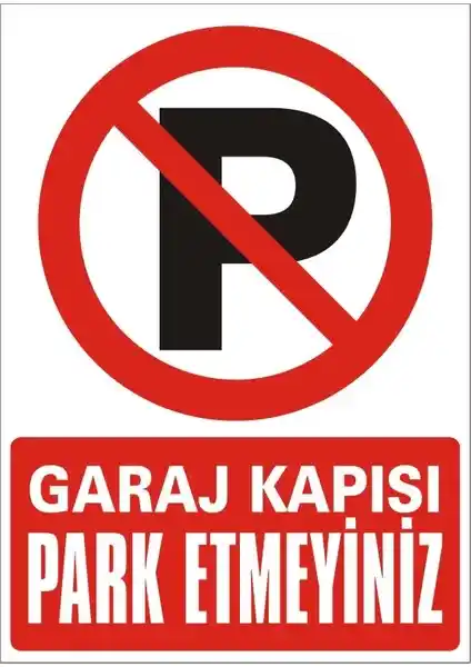 İzmir Serigrafi Garaj Kapısı Uyarı Levhası Güvenlik ve Dikkat Çekici Tasarım