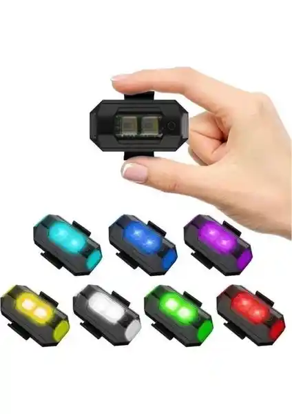 Jiekai Şarjlı Mini Uçak Kana<dı> Çakarlı RGB LED: Çok Yönlü ve Taşınabilir Aksesuar