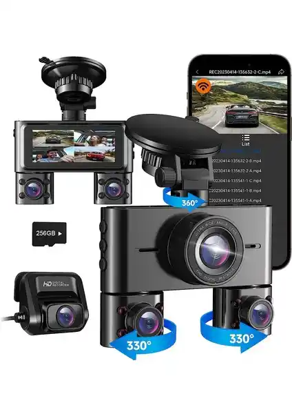 Joyecar Joy-4-Eyes 4 Yönlü Araç İçi Güvenlik Kamerası Detaylı İnceleme ve Değerlendirme