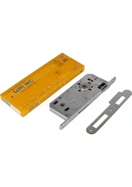 Kale 149-R Gömme Kapı Kilidi 45 mm, Banyo ve Tuvalet İçin Güvenilir ve Dayanıklı